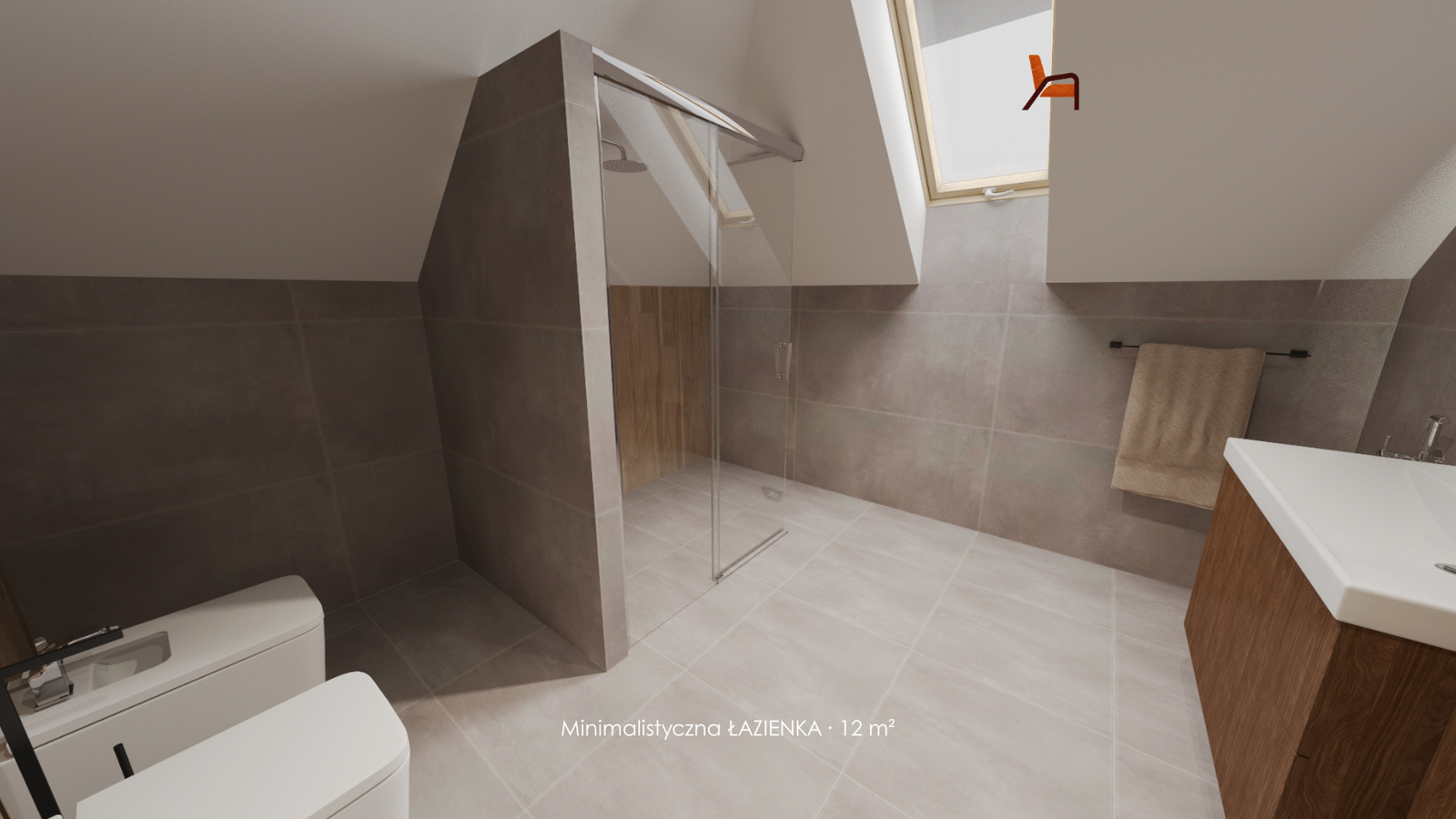 Projekt minimalistycznej łazienki